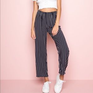 brandy navy and white striped pants !!
